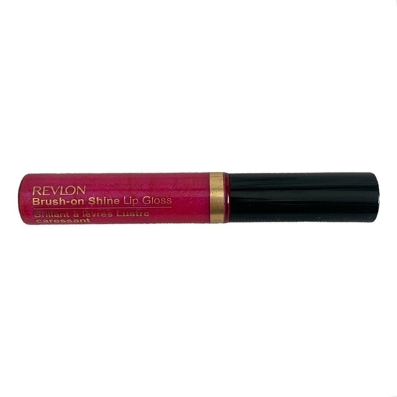 Lipgloss REVLON Brush On Shine Lip Gloss Lip Color Strawberry Electric Lipstick - Picture 4 of 4